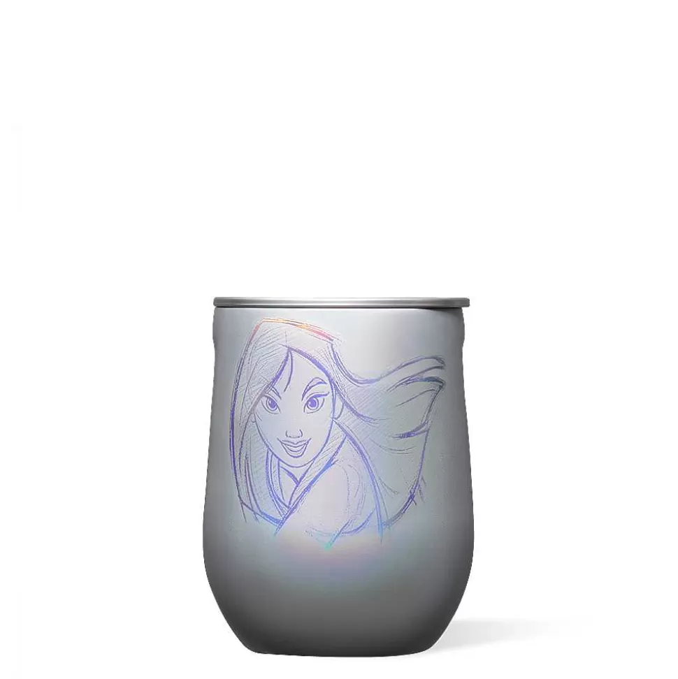Stemless & Flute-CORKCICLE Disney100 Heritage Sketch Stemless Mulan
