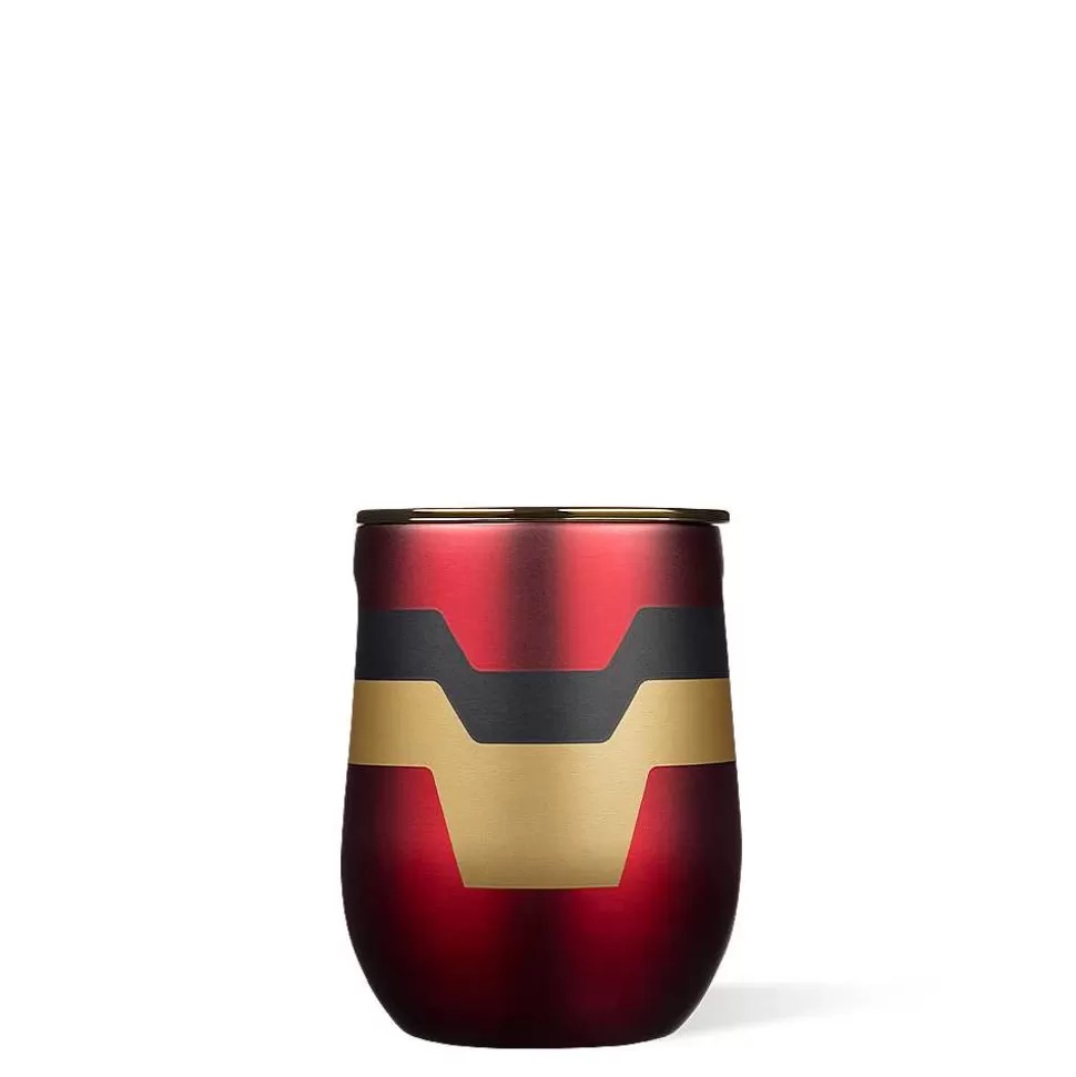 Stemless & Flute-CORKCICLE Marvel Stemless Iron Man