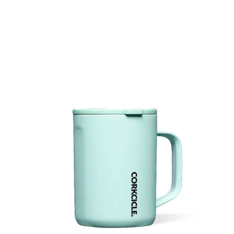 Coffee Mug-CORKCICLE Neon Lights Coffee Mug Sun Soaked Teal