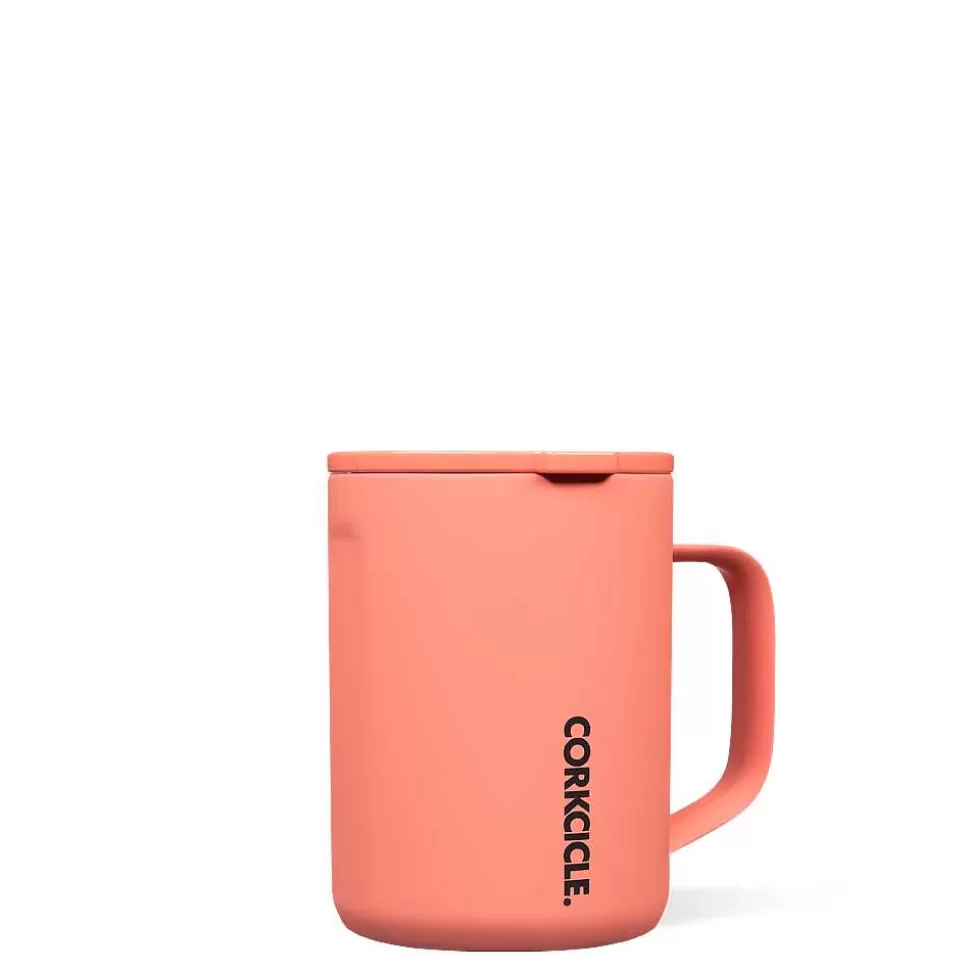 Coffee Mug-CORKCICLE Neon Lights Coffee Mug Coral