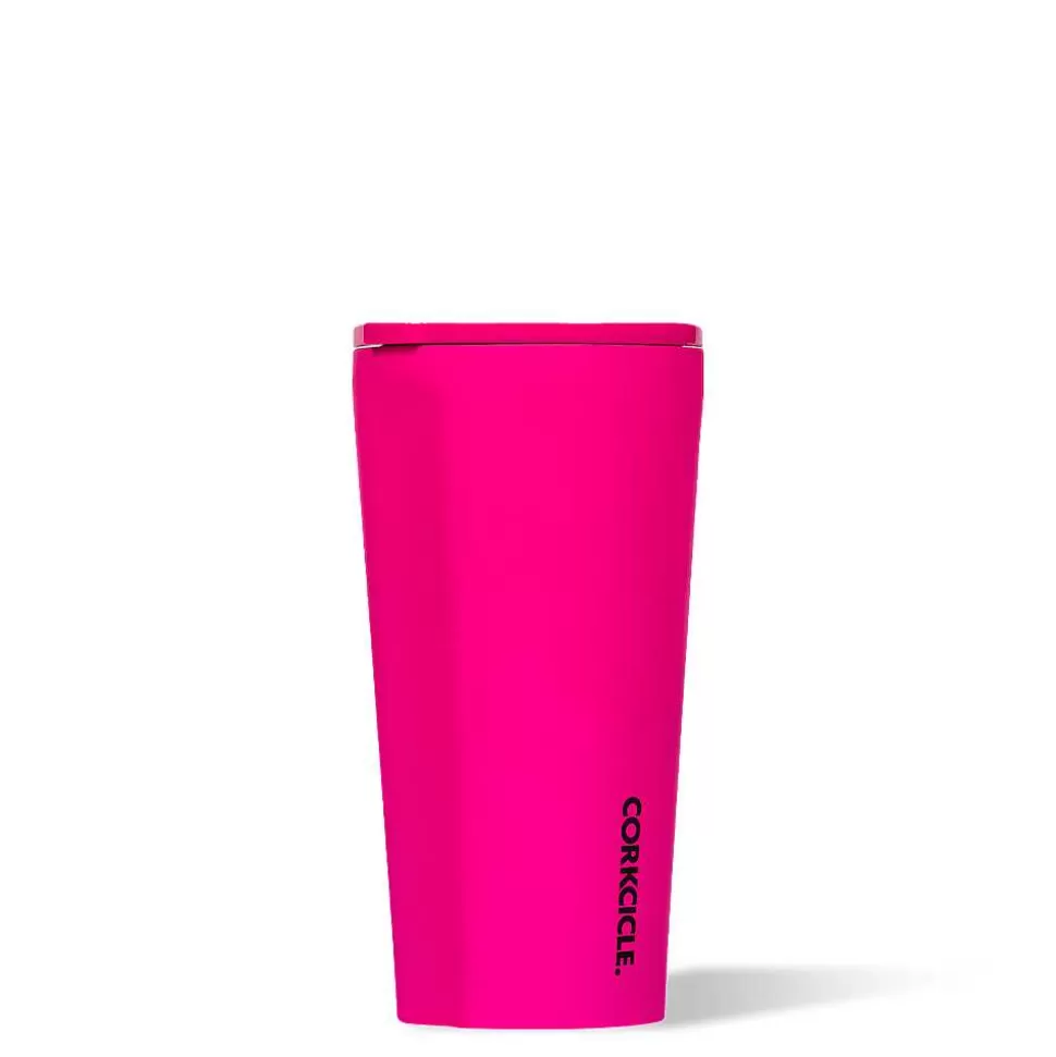 Tumbler-CORKCICLE Neon Lights Tumbler Neon Pink