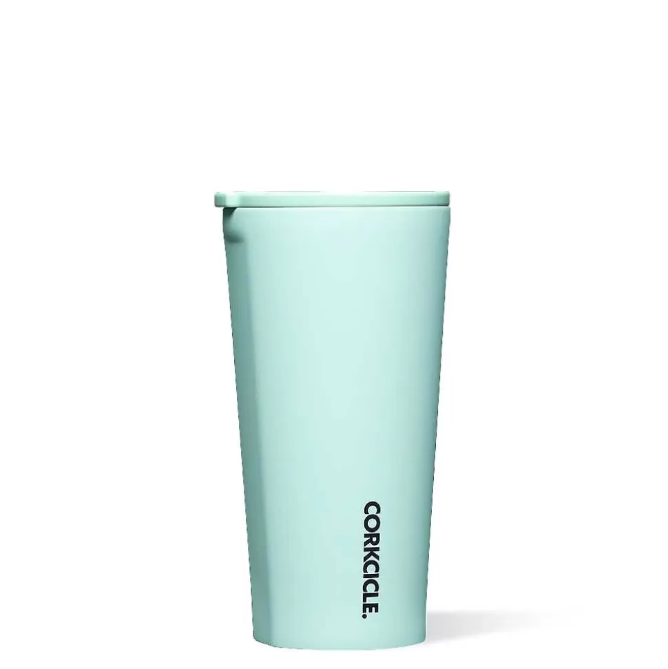 Tumbler-CORKCICLE Neon Lights Tumbler Sun Soaked Teal