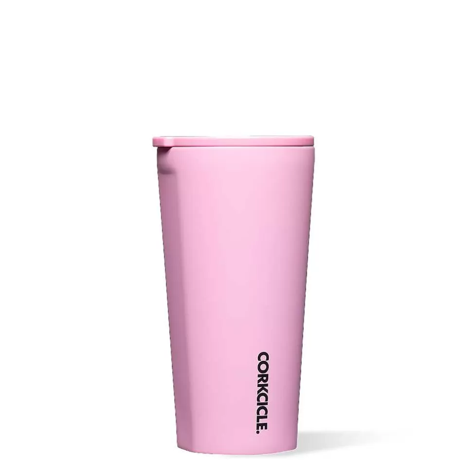 Tumbler-CORKCICLE Neon Lights Tumbler Sun Soaked Pink