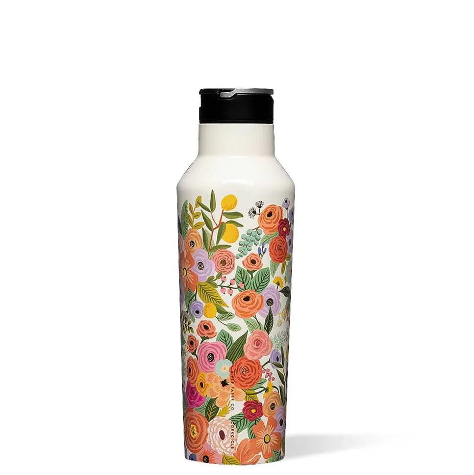 Canteen-CORKCICLE Rifle Paper Co. Sport Canteen Garden Party Cream