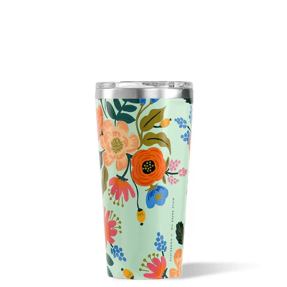 Tumbler-CORKCICLE Rifle Paper Co. Tumbler Mint Lively Floral