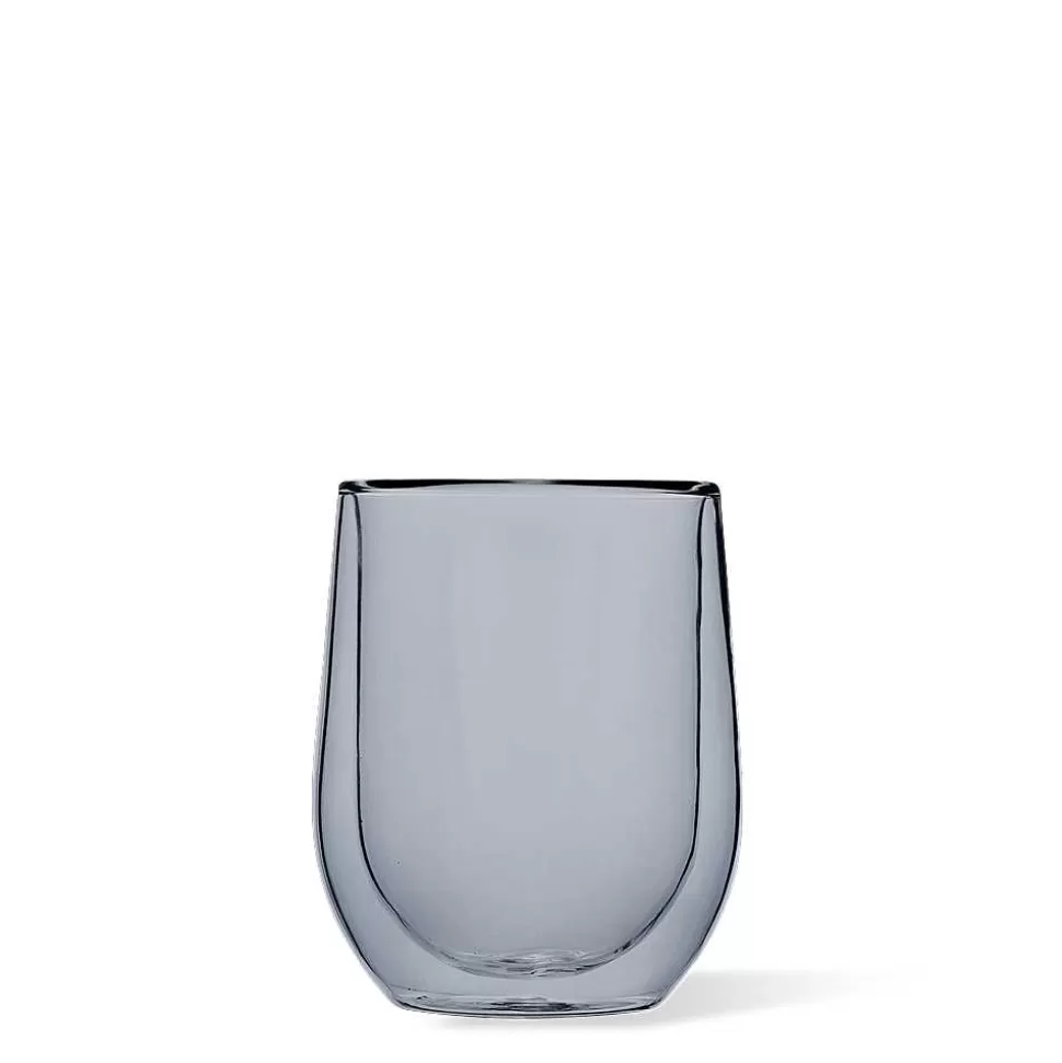 Stemless & Flute-CORKCICLE Stemless Glass Set (2) Grey