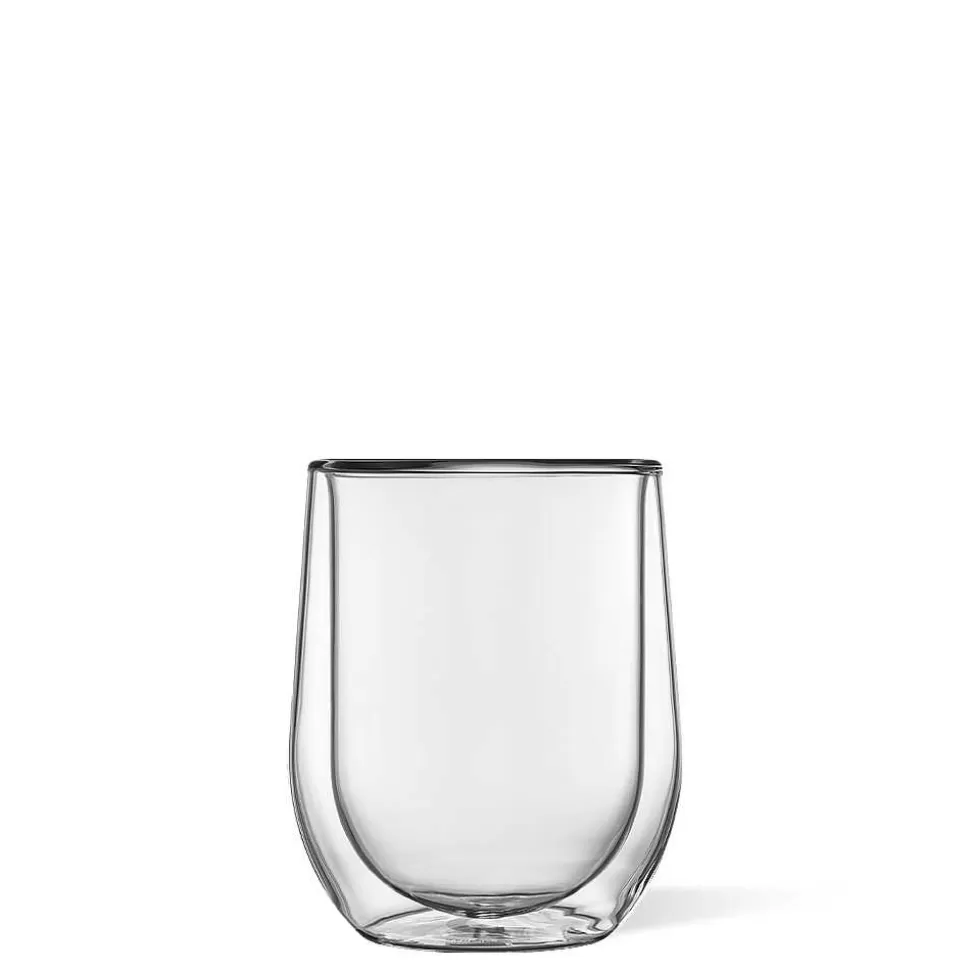 Stemless & Flute-CORKCICLE Stemless Glass Set (2) Clear